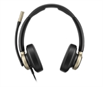 Poly Mission 825  - Headset, Stereo, On-ear, Wired, USB-C with USB-A adapter, 20 Hz - 20 kHz, Black