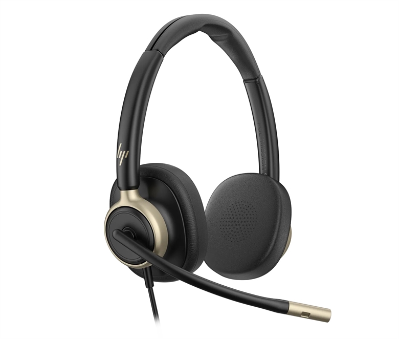 Poly Mission 825 Stereo Wired Enterprise Headset-lateral View
