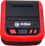 3nStar PPT305BT - Portable Direct Thermal Receipt, Label Printer, Bluetooth, USB, Black and Red