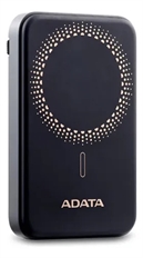 ADATA R050 - Batería Portátil Magnética, 5000mAh, Carga Inalámbrica, USB-C PD de 20W, Soporte Plegable, Negro