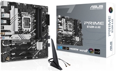 ASUS PRIME B760M-A AX - Motherboard, LGA1700, mATX, USB 3.2, M.2, SATA 6Gb/s, PCIe 4.0, 128GB DDR5 Max Memory