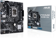 ASUS PRIME H610M-E D4-CSM - Motherboard, LGA1700, mATX, USB 3.2, M.2, SATA 6Gb/s, PCIe 4.0, 64GB DDR4 Max Memory