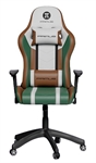 Primus Gaming THRONOS 100T - Green Gaming Chair, PVC and Synthetic Leather, Adjustable Headrest, Lumbar Support, Neck Support, Adjustable Seat Height, 2D Armrest