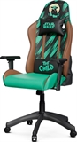 Primus Gaming THRONOS 200S Edición Grogu - Silla Gaming Verde con Marrón, PVC y PU Premium, Soporte Cervical y Lumbar, Altura Ajustable, Apoyabrazos 4D