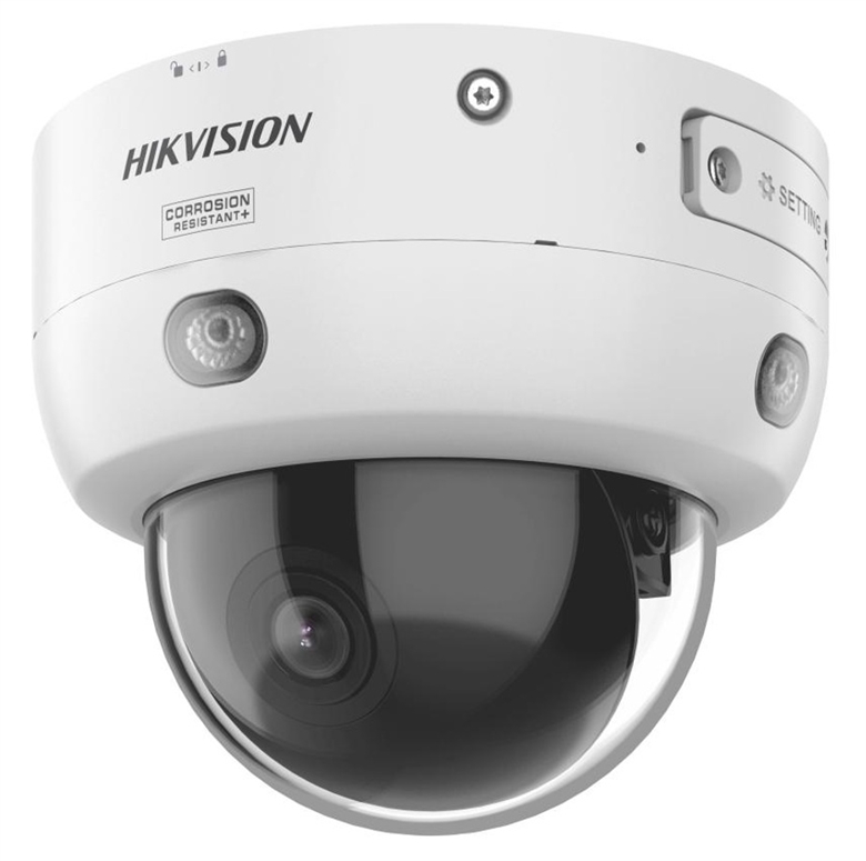 Professional AcuSense PTRZ Motorized Network Dome Camera-Lateral View 2