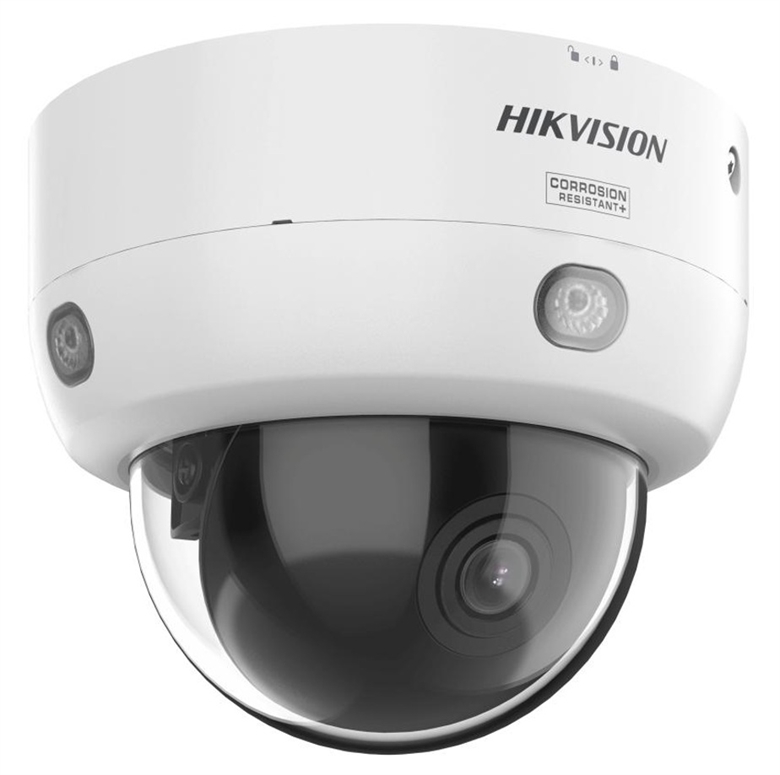 Professional AcuSense PTRZ Motorized Network Dome Camera-Lateral View
