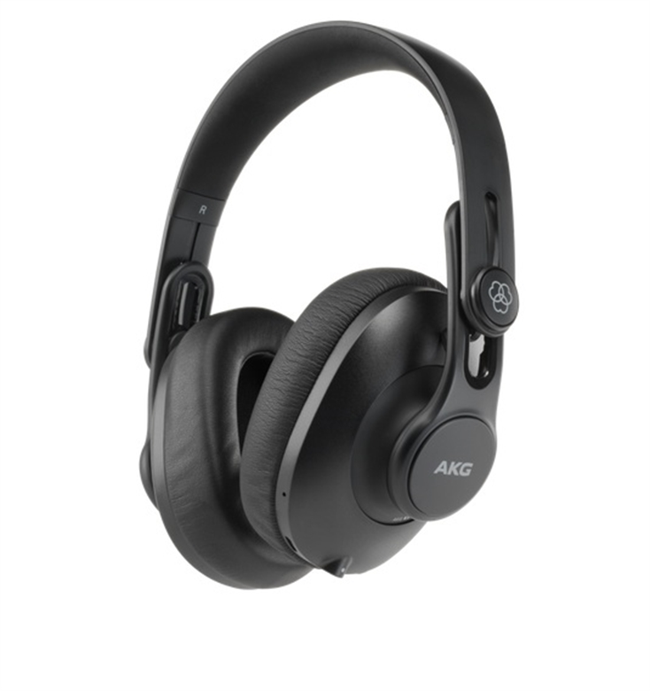 Professional Closed-Back Studio Headphones with Bluetooth-Front View