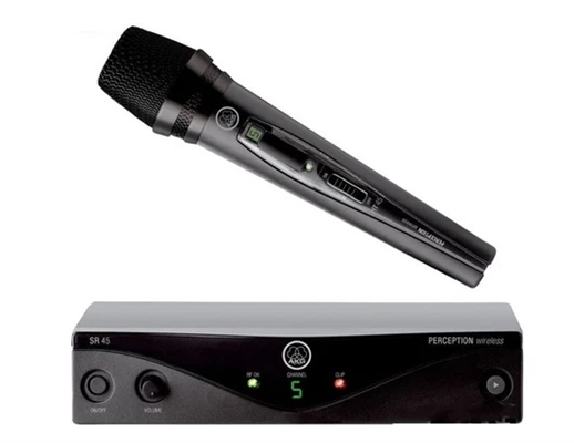 Sistema de Micrófono Inalámbrico de Mano Profesional-Vista Frontal2