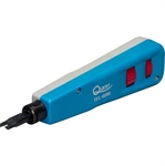 Quest Technology TEL-6090  - Professional Impact Punch Down Tool, Spring-Assisted Mechanism, 110 IDC Type Blade, Adjustable Tension Control