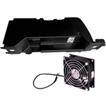 HPE P06303-B21  - Kit de integración de ventilador PCI frontal y deflector de aire, Flujo axial de 92x32mm, Interfaz PWM de 4 pines, Negro