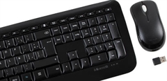 Microsoft Desktop 850 - Combo Teclado y Mouse Estándar, Inalámbrico, USB, Español, Negro