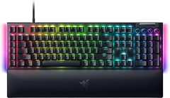 Razer BlackWidow V4 Hyperspeed - Teclado Gaming, Mecánico, Cableado, USB, RGB, Inglés, Negro