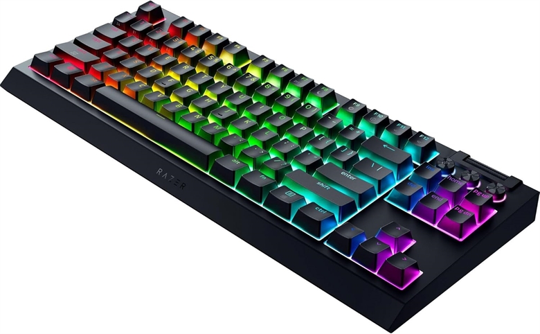 Razer BlackWidow V4 Tenkeyless HyperSpeed Corner View