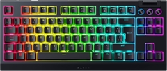 Razer BlackWidow V4 Tenkeyless Hyperspeed - Teclado Gaming, Mecánico, Cableado e Inalámbrico, Bluetooth y USB Tipo-C, RGB, Español, Negro