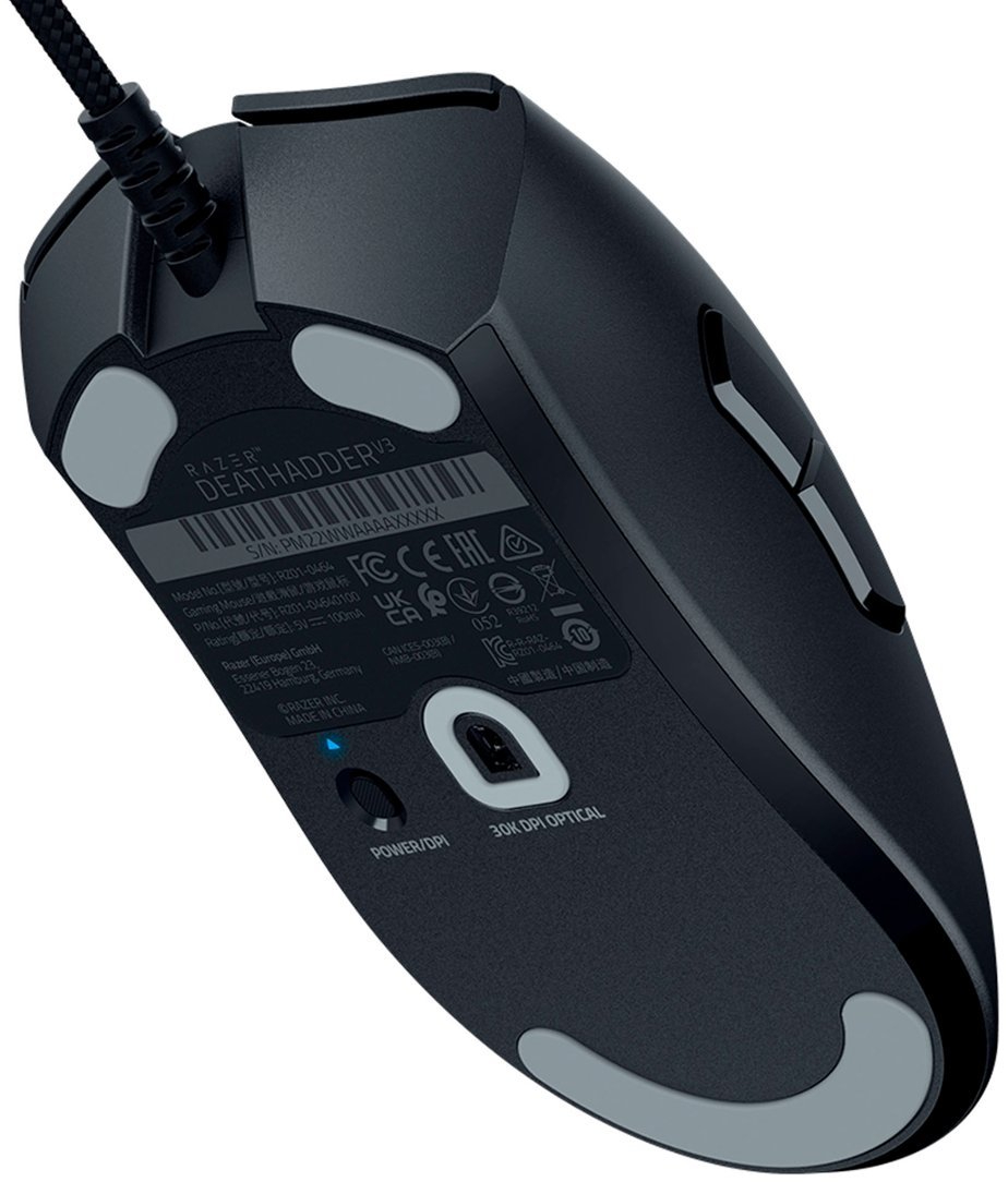 マウス・トラックボール Razer DeathAdder V3Pro Razer DeathAdder V3 Pro - ブラック - Classic Base - 1000 Hz | Mice