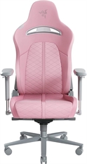 Razer Enki -  Pink and Gray Gaming Chair, Aluminum Base, Lumbar Support, Adjustable Seat Height, Armrest 4D