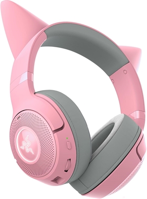 Razer Kraken Kitty V2 BT ROSADO VISTA DE LADO DERECHO