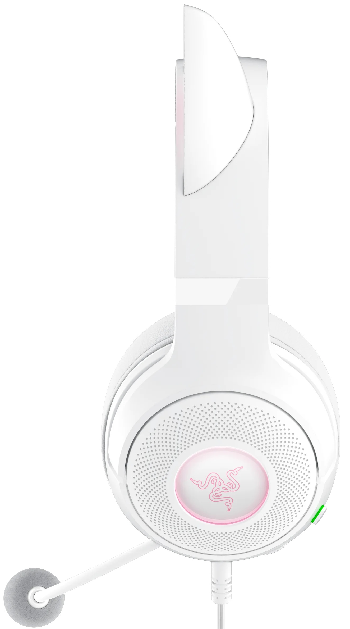 Razer レイザー Kraken Kitty V2 White カスタムのネコミミが付いた有線 RGB ヘッドセット: Razer Kraken