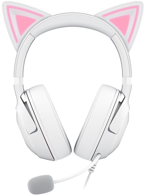 Razer Kraken Kitty V2 BLANCO VISTA FRONTAL