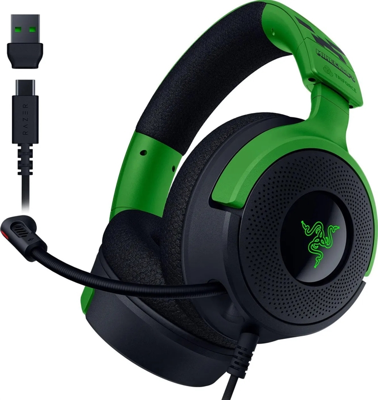 Razer Kraken V4 X Minecraft up view