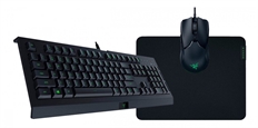Razer Level Up Cynosa Lite - Combo de Teclado, Mouse y Mouse Pad Gaming, Español, Membrana, Cable, USB, RGB, Negro