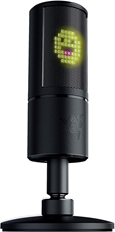 Razer Seiren Emote - Micrófono, Negro, Cápsulas de condensador de 25 mm, Hipercardioide, USB