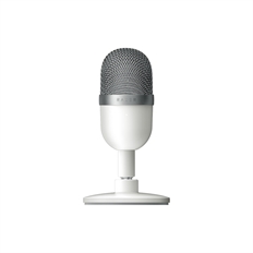 Razer Seiren Mini - Micrófono, Blanco, Cápsula Condensadora de 14mm, Supercardioide, USB