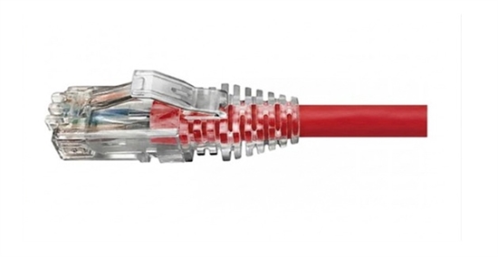 Red-Cat6 Ethernet Patch Cord Cable 3ft-Front View