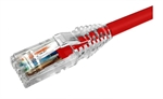 CommScope  - Cat6 Network Patch Cord Cable, RJ45 Connectors, 24 AWG Stranded Conductor, CM PVC Jacket, Red, 0.9 Meters