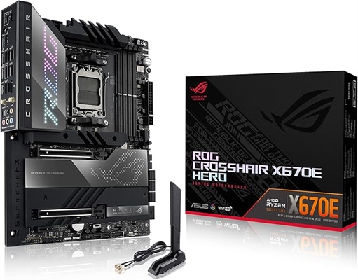 ROG CROSSHAIR X670E HERO - Motherboard package view