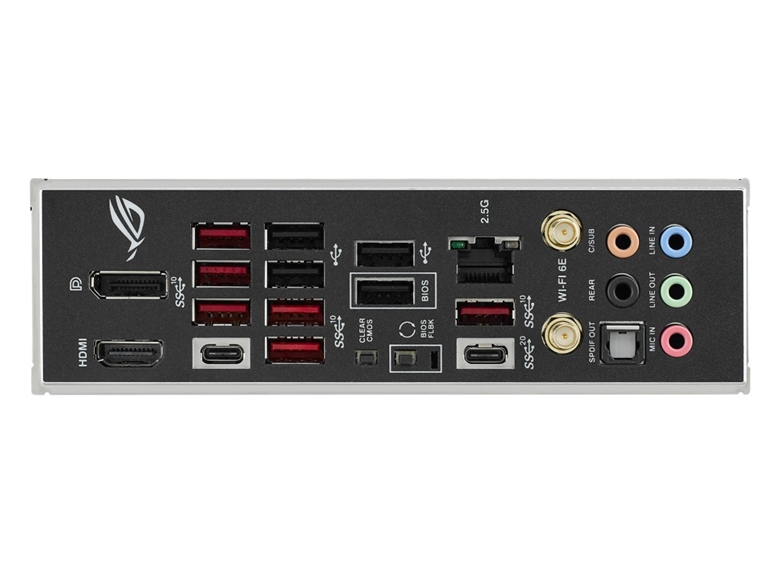 ROG STRIX B650E-E GAMING WIFI Tarjeta Madre para Juegos AMD AM5-Vista Posterior