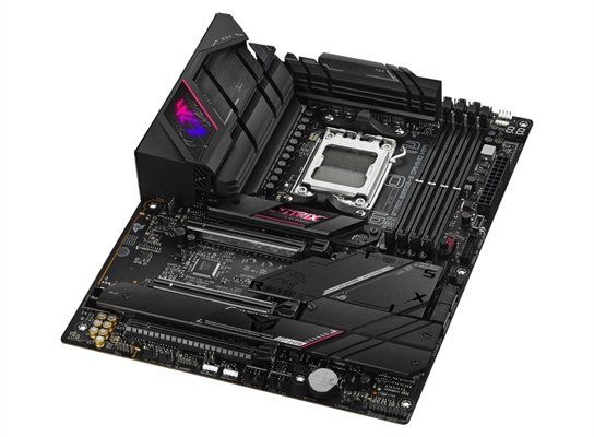 ROG STRIX B650E-E GAMING WIFI Tarjeta Madre para Juegos AMD AM5-Vista Lateral
