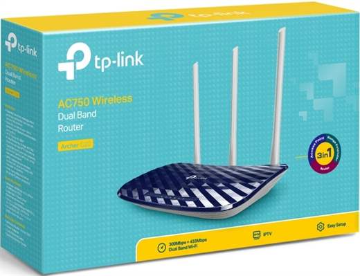 Router TP-Link C20 - Dual Band box view