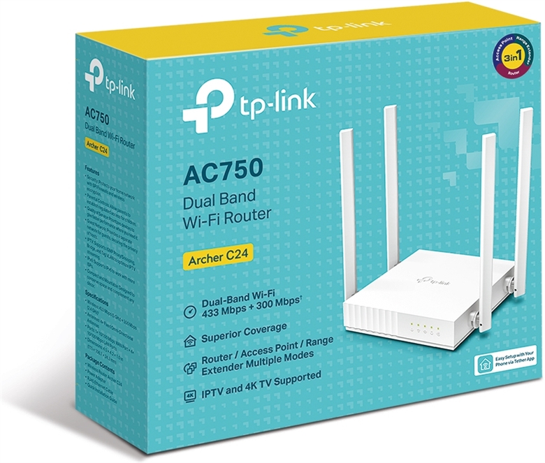 Router TP-Link C24 - Dual Band box view