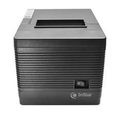 3nStar RPT008  - Thermal Receipt Printer, USB, Ethernet and Serial Interfaces, Automatic Cutter, Black