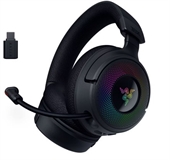 Razer Kraken V4  - Headset, Wireless, Bluetooth, USB Cable, Tri-Mode, 40mm, THX Spatial Audio, Chroma RGB, Black
