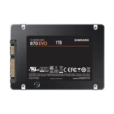 Samsung 870 EVO - SATA SSD 1TB back view