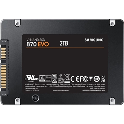 Samsung 870 EVO - SATA SSD 2TB back view