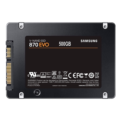 Samsung 870 EVO - SATA SSD 500GB back view