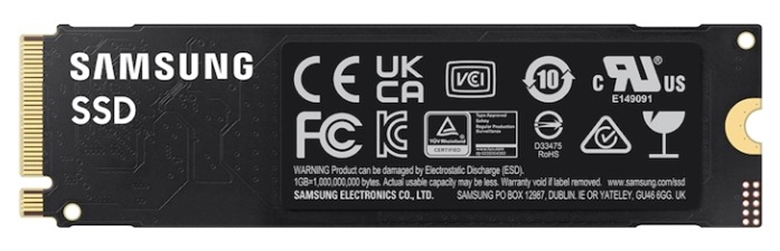 Samsung 990 EVO - Solid State Drive back view