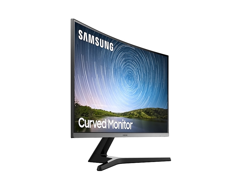 Samsung CR500 Monitor Curvo Full HD 60Hz 27inch Vista Isométrica Derecha