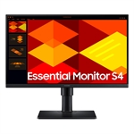 Samsung 22" Essential S4 - Monitor, 22", FHD 1920 x 1080p, IPS, 16:9, 100Hz Refresh Rate, HDMI, Display Port, Black