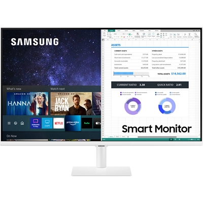Samsung M5 White 27 Monitor Frontal