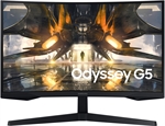 Samsung Odyssey G5 - Monitor, 27", Quad HD 2560 x 1440p, VA LED, 16:9, 165Hz Refresh Rate, Black
