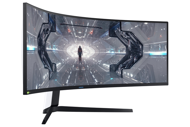 Samsung Odyssey G9 UW Dual Quad HD 240Hz 49inch Curved Monitor Front Right View