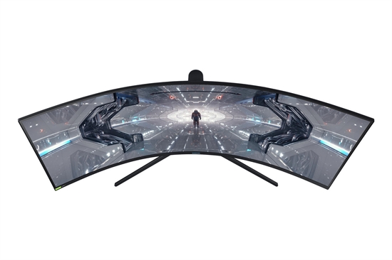 Samsung Odyssey G9 UW Dual Quad HD 240Hz 49inch Curved Monitor Front Top View