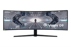 Samsung Odyssey G9 - Curved Gaming Monitor, 1000R, 49", UHD 4K, VA WLED, 32:9, 240Hz Refresh Rate, HDMI, DisplayPort, Black and White