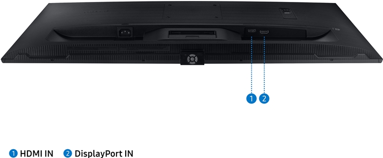 Samsung ViewFinity S70A ports view