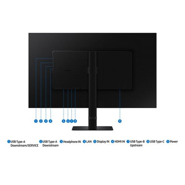 Samsung ViewFinity S8 S80UD backside