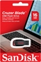 SanDisk Cruzer Blade USB 16GB Flash Drive Black and Red Package